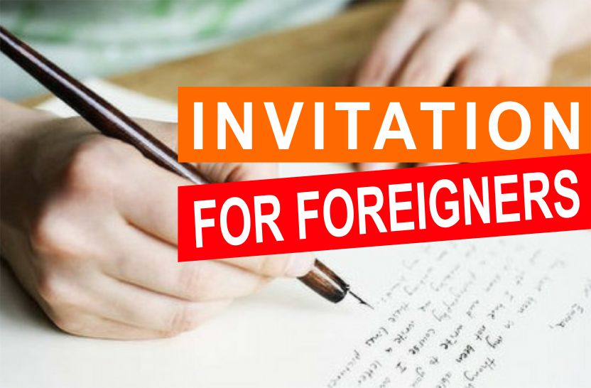Invitation letters for Foreigners